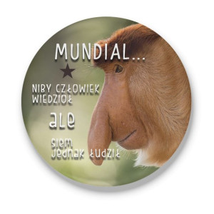 Magnes kibica z otwieraczem Niby człowiek wiedzioł