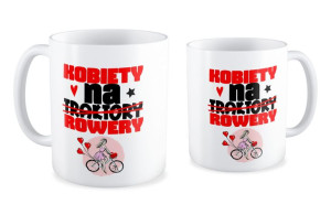 Kubek dla kobiety Kobiety na Rowery