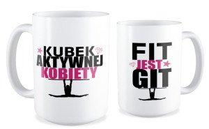 Kubek dla kobiety Fit jest Git