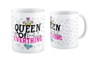 Kubek dla kobiety Qeen of the fucking Everything