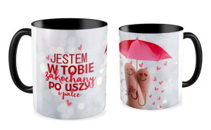 Kubek walentynkowy Jestem w Tobie zakochany po uszy