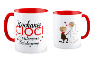 Kubek Kochanej cioci serdecznie dziękujemy