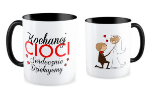Kubek Kochanej cioci serdecznie dziękujemy