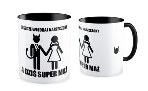 Kubek Jeszcze wczoraj narzeczony a dziś super mąż
