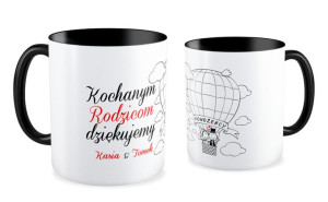 Kubek z imieniem Kochanym rodzicom dziękujemy