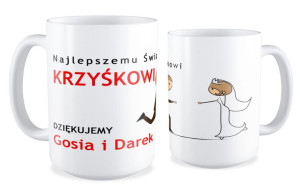 Kubek z imieniem Najlepszemu świadkowi dziękujemy
