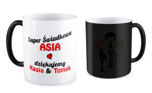 Kubek z imieniem Super świadkowa dziękujemy