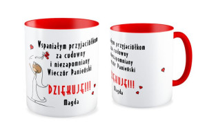 Kubek z imieniem Wspaniałym przyjaciółkom za cudowny i niezapomniany wieczó