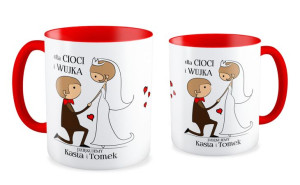 Kubek z imieniem Dla cioci i wujka dziękujemy