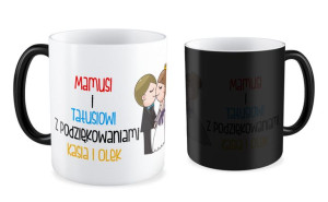 Kubek z imieniem Mamusi i tatusiowi z podziękowaniami