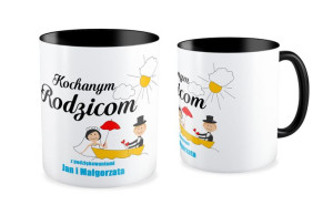 Kubek z imieniem Kochanym rodzicom z podziękowaniami