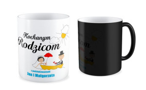 Kubek z imieniem Kochanym rodzicom z podziękowaniami
