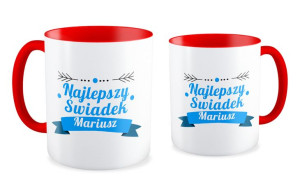Kubek z imieniem Najlepszy świadek