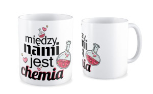 Kubek na walentynki Między nami jest chemia