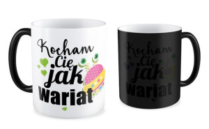 Kubek na walentynki Kocham Cię jak wariat