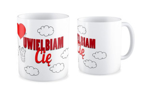 Kubek na walentynki Uwielbiam cię