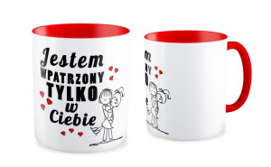 Kubek na walentynki Jestem wpatrzony tylko w ciebie