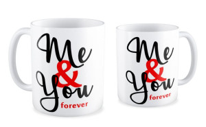 Kubek na walentynki Me and You forever