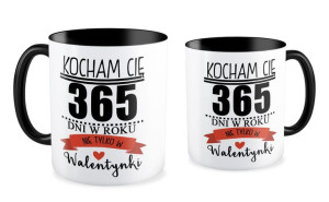 Kubek na walentynki Kocham Cię przez cały rok