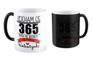 Kubek na walentynki Kocham Cię przez cały rok
