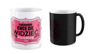 Kubek miłosny Codziennie chcę Cię widzieć szczęśliwą i bez koszulki
