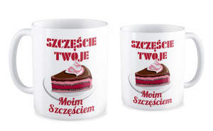 Kubek miłosny Szczęście twoje moim szczęściem