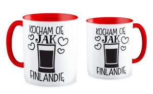 Kubek miłosny Kocham Cię jak Finlandię