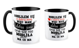 Kubek miłosny Modliłem się o dobrą żonę