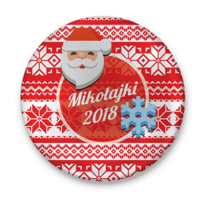 Przypinka świąteczna Mikołajki 2018