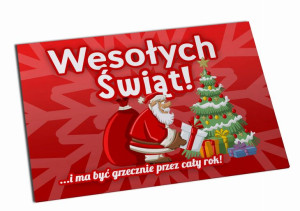 Magnes Świąteczny Ma być grzecznie przez cały rok