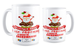 Kubek Świąteczny z Logo Twojej Firmy Wesołych Świąt