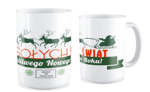 Kubek Świąteczny z Logo Twojej Firmy Wesołych Świąt i Szczęśliwego Nowego R
