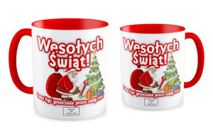 Kubek Świąteczny z Logo Twojej Firmy Wesołych Świąt
