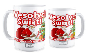 Kubek Świąteczny z Logo Twojej Firmy Wesołych Świąt
