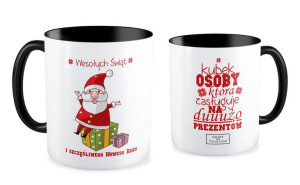 Kubek Świąteczny z Logo Twojej Firmy osoby która zasługuje na dużo prezentó