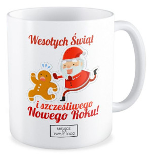 Kubek Świąteczny z Logo Twojej Firmy Ważne, że są prezenty