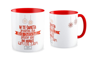 Kubek Świąteczny z Logo Twojej Firmy W te święta jestem na diecie obrotowej
