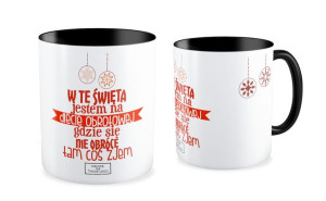Kubek Świąteczny z Logo Twojej Firmy W te święta jestem na diecie obrotowej