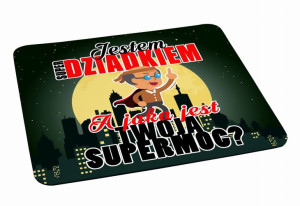 Podkładka pod myszkę dla Super Dziadka A jaka jest twoja supermoc