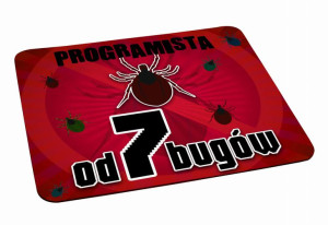 Podkładka pod myszkę Programista od 7 bugów
