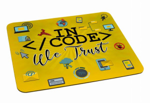 Podkładka pod myszkę In Code we trust