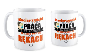 Kubek dla pracownika Macierzyński jest jak praca