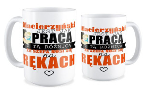 Kubek dla pracownika Macierzyński jest jak praca