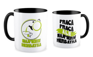 Kubek dla pracownika Najpierw herbatka