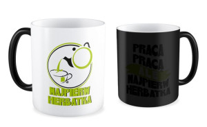 Kubek dla pracownika Najpierw herbatka