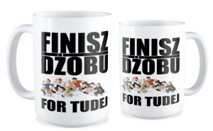 Kubek dla pracownika Finisz dżobu for tudej