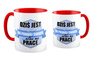 Kubek dla pracownika Dobry dzień na podbój świata