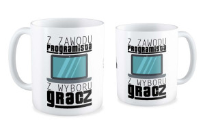 Kubek dla informatyka Z zawodu programista z wyboru gracz
