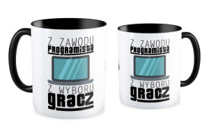 Kubek dla informatyka Z zawodu programista z wyboru gracz
