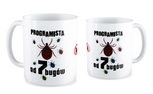 Kubek dla informatyka Programista od 7 bugów